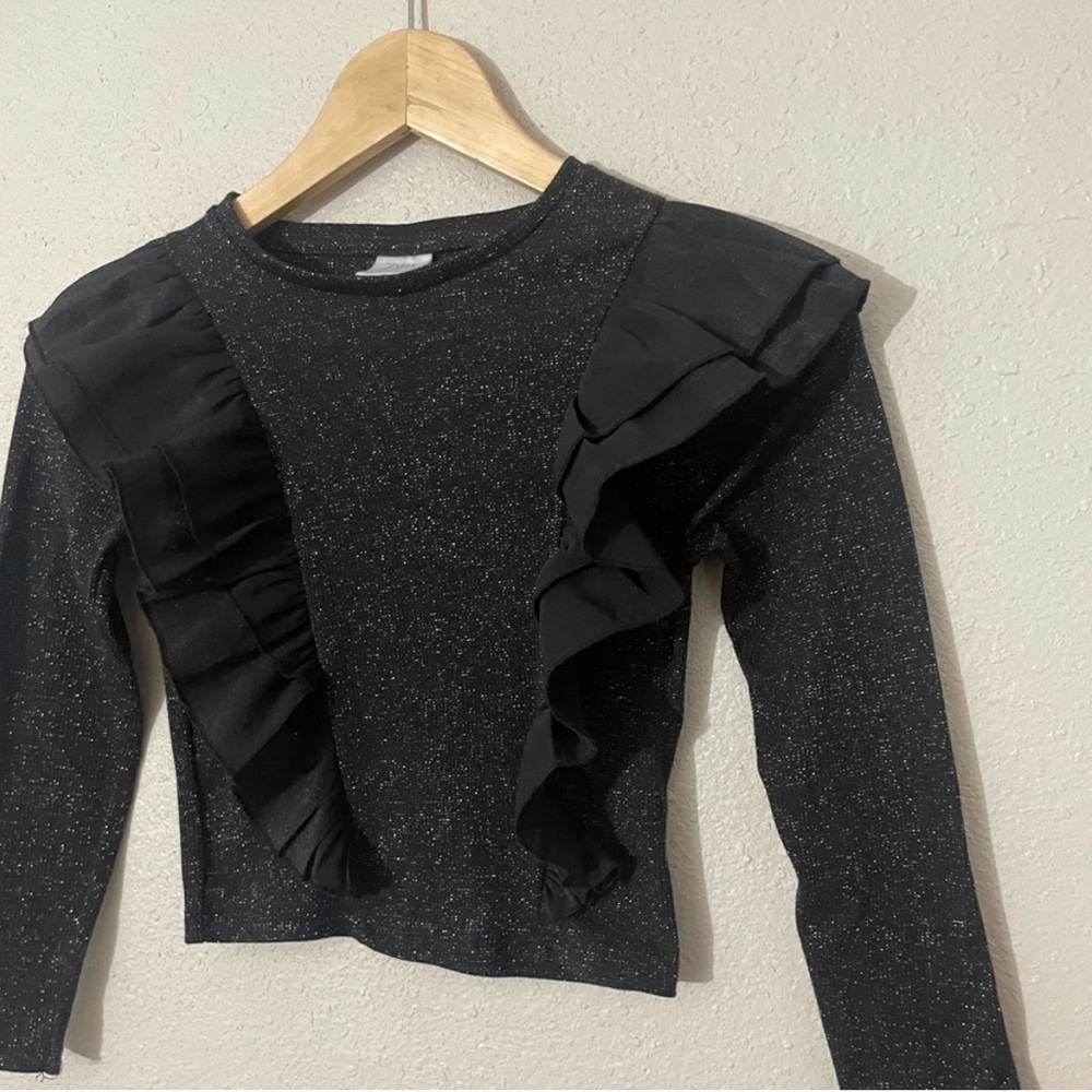 Zara Ruffle Sparkle Top - Picture 5 of 8
